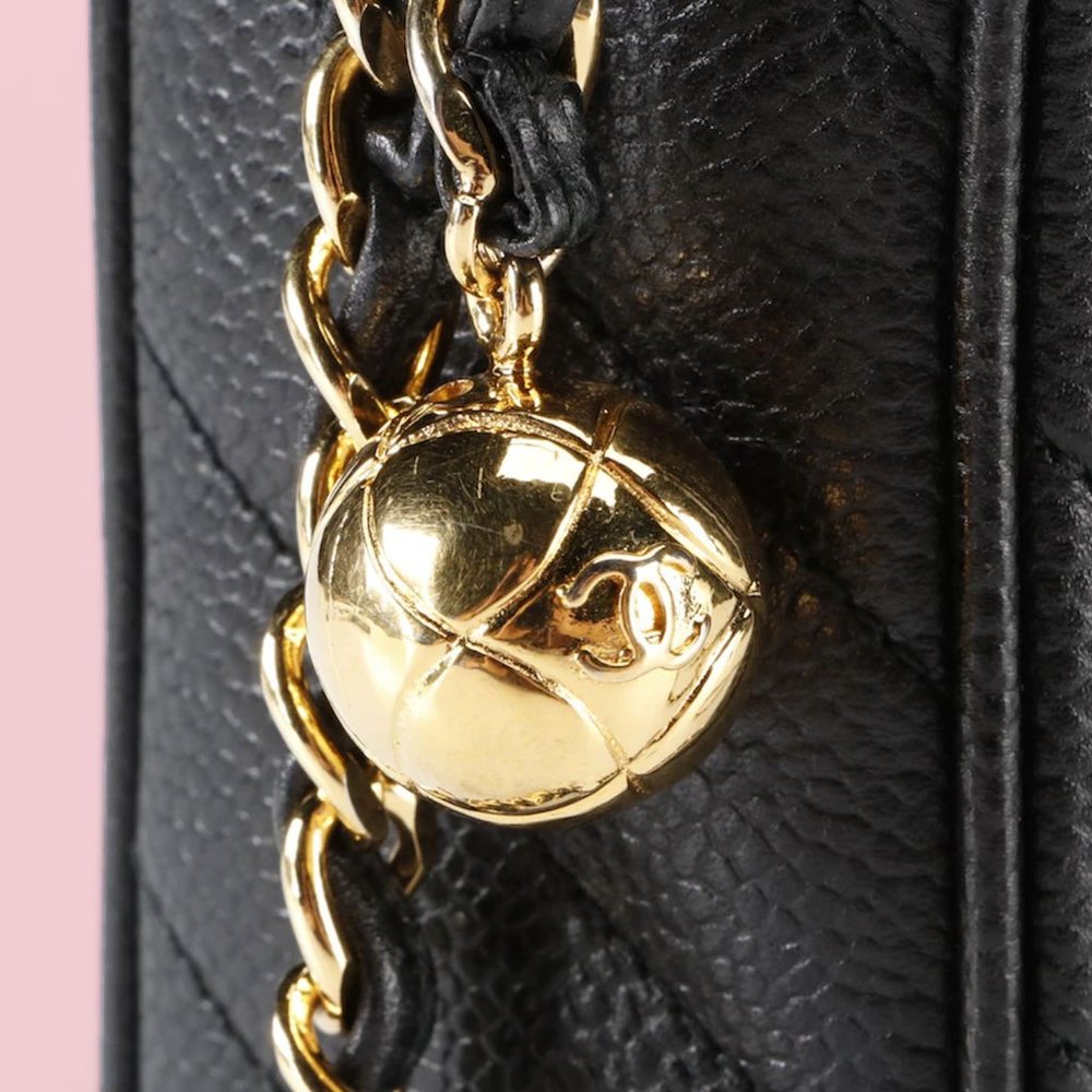 RARE Chanel Vintage Caviar CC Camera Bag - Picture 3 of 5
